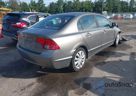 2008 Honda Civic Lx из США, поврежденный, VIN 1HGFA16528L024280